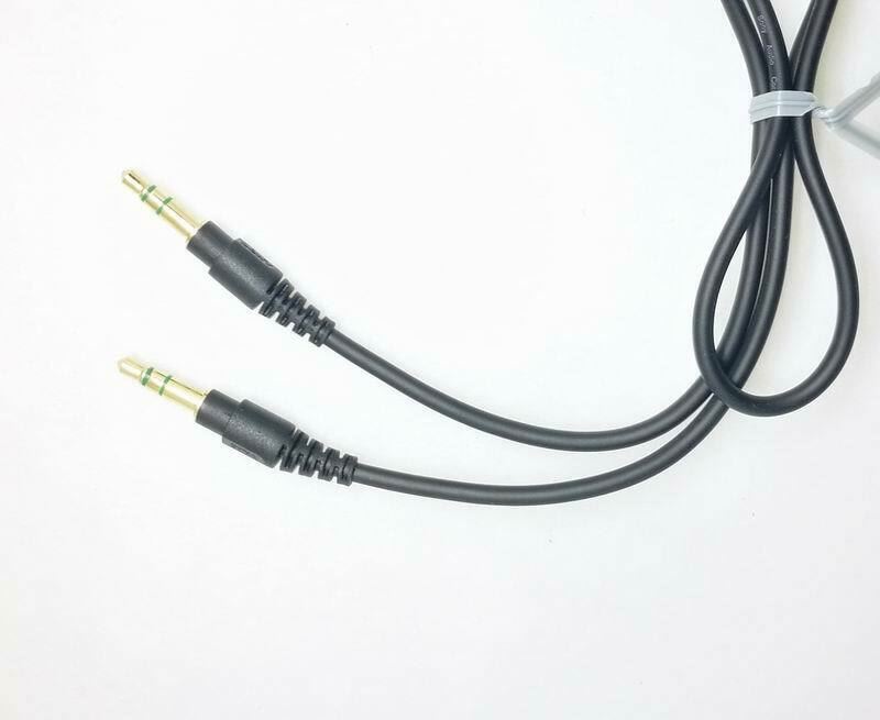 0.6m Sony 3.5mm Male to M Headphone Gold Jack Audio in Car Aux Short Cable