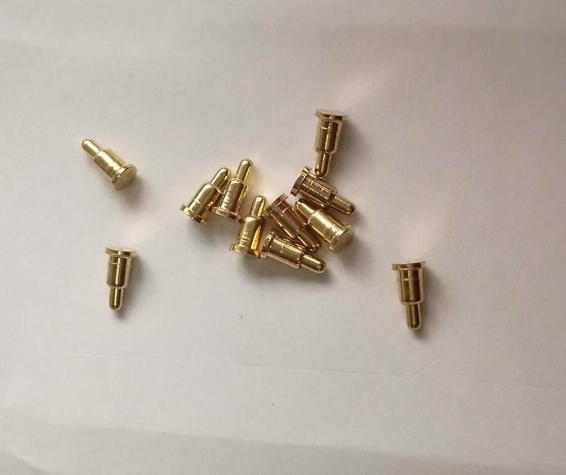 100x Copper + gold plating Plated Current Pogo Pin Probe Spring Loaded SMT 2-9mm