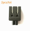 2X US 2 Prong Fold Folding AC power Plug Adapter IEC C7 receptacle to NEMA 1-15P