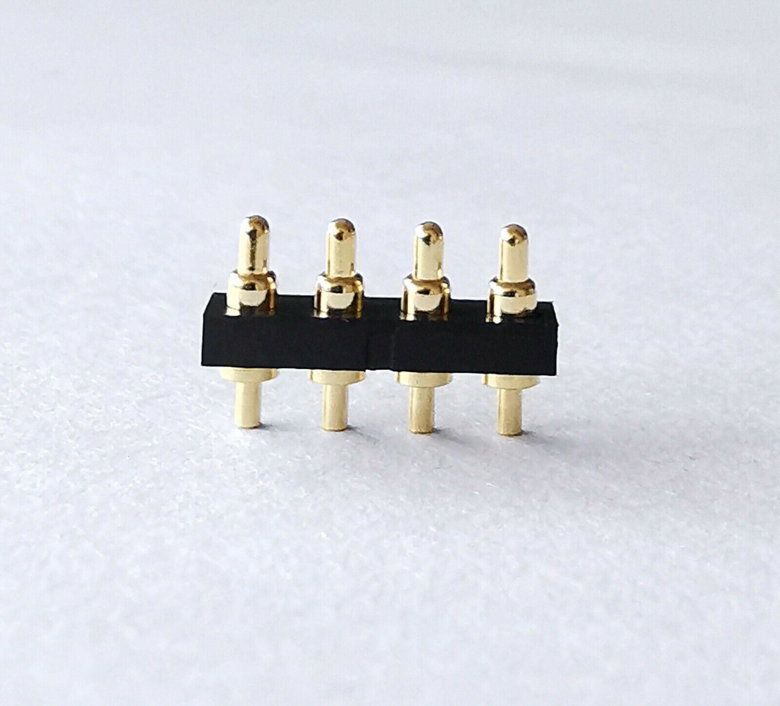 10pcs 6mm long 4Pin Head Spring Loaded Signal Test Probes Pogo Pins Connector