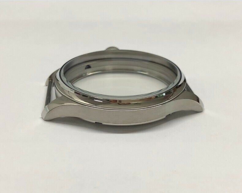 Brushed Watch Case Eta 44mm Brushed Stainless Steel Watch Case For
