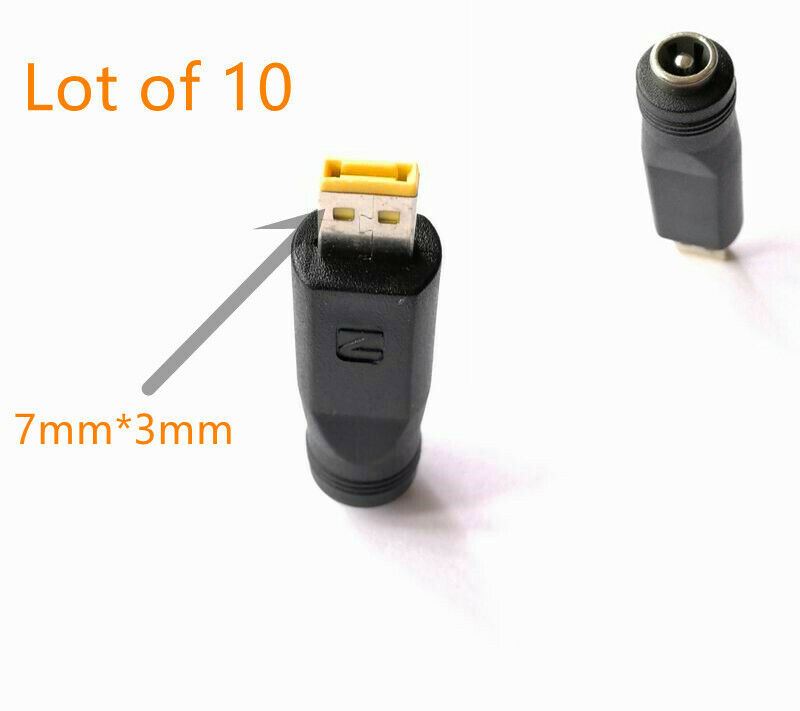 10X 5.5mm Barrel to Square Slim Adapter for Thinkpad T –