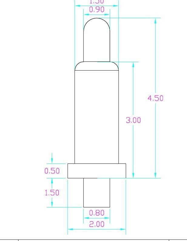 20pcs 4.5-8.0mm Pin Plug Spring Loaded Signal Test Probes Pogo Pins Connector
