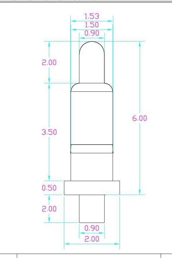 20pcs 4.5-8.0mm Pin Plug Spring Loaded Signal Test Probes Pogo Pins Connector