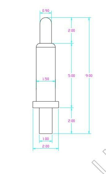 20pcs 4.5-8.0mm Pin Plug Spring Loaded Signal Test Probes Pogo Pins Connector