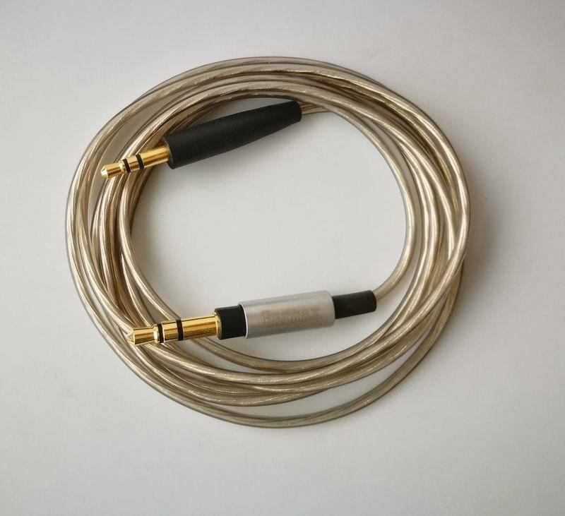 New Silver Plated Audio upgrade Cable For B&W Bowers Wilkins P5 P7 Headphones