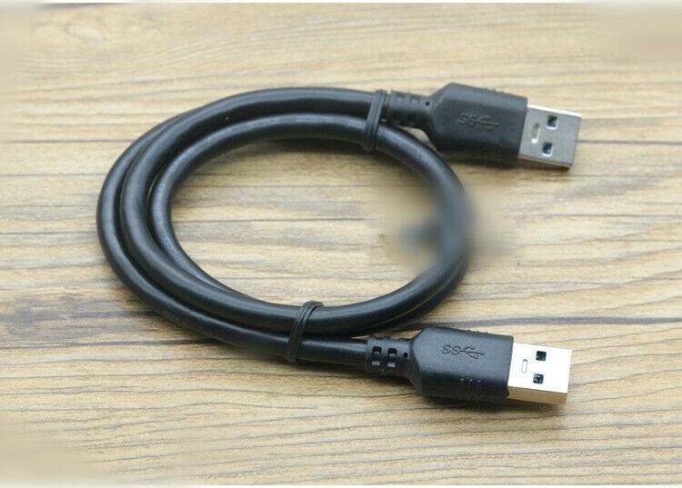 Lot of 2 USB 3.0 Cable Male to Male USB to USB Cable SuperSpeed Black – Magconn