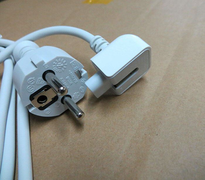 Europe EU AC Power Adapter Extension Cable cord for apple macbook