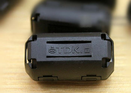 10x TDK black Φ9mm 9mm Clip-on RFI EMI Ferrite Cable Noise Filter FOR Audio TV