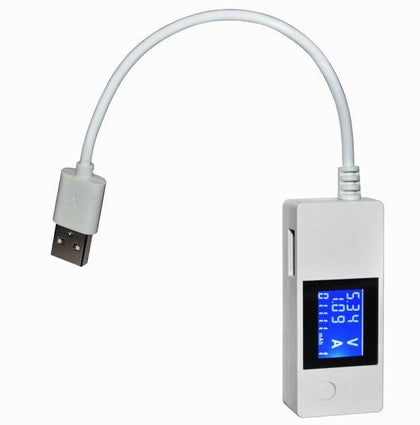 Fast Charge+Data Block LCD Dual USB Voltage and Current  Adaptor Detector tester
