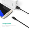 1m 20AWG Fast charging Rapid 4A Micro USB Data Charger Cable For Andriod phone