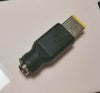 2xRound Jack to Square End Adapter for IBM Lenovo Thinkpad Laptop Power 5.5mm