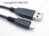 5X Blackberry Short 30CM 1ft Micro USB Data Charger Cable Cord Portable Power