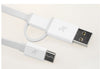 Short 2 in 1 3a Usb to Type-C Fast Charging Data Cable Sync Cord Quick Charge