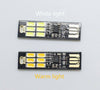 1pcs MINI Touch Switch USB mobile power camping lamp LED night light lamp 6LED