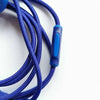 Blue Nylon Audio Cable MIC AUX cord For AKG K450 K451 K452 K480 Q460 Headset