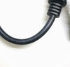 Short 2pin to 3 Prong  EU EUROPEAN Power Cable AC Power Cord 3 Pin