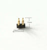 10X Gold-Plated 2Pin 7.5mm Long Copper Needles Thimble Probes Spring Pogo Pin