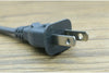 3ft US Plug I-SHENG E55943 7A 125V 2 Prong Figure 8 Power Cable Cord 0.824mm2