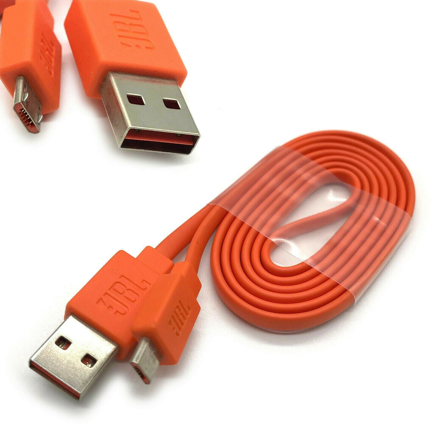 kindben Vær tilfreds slogan Micro USB Fast Charge Flat orange Cable Cord for JBL Charge 3+ Flip 4 –  Magconn