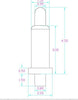 20pcs 4.5-8.0mm Pin Plug Spring Loaded Signal Test Probes Pogo Pins Connector