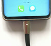 2X Short 30cm 3A fast charge TYPE C USB-C data cable with LED For Phone & Tablet