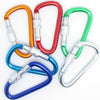 5Pcs 8cm Carabiner Aluminum Alloy Locking Clip Camping Hook Keychain D-Ring