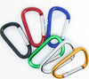 5Pcs 8cm Carabiner Aluminum Alloy Locking Clip Camping Hook Keychain D-Ring