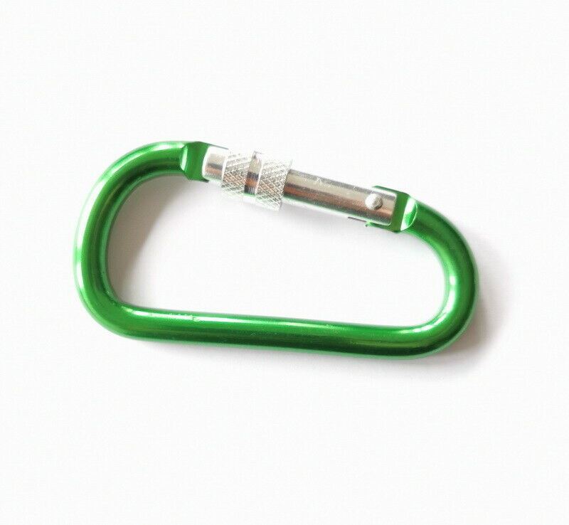 5PCS Aluminum Alloy Carabiner S-Ring Clip Hook Climbing Keychain