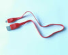 2X 30cm Red Flat Micro USB cable Cord For JBL UA FLASH ROCK/ React Headset