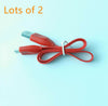 2X 30cm Red Flat Micro USB cable Cord For JBL UA FLASH ROCK/ React Headset